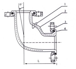 WTX型可曲撓橡膠彎頭結(jié)構(gòu)圖